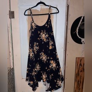 Torrid navy floral print dress, size 4